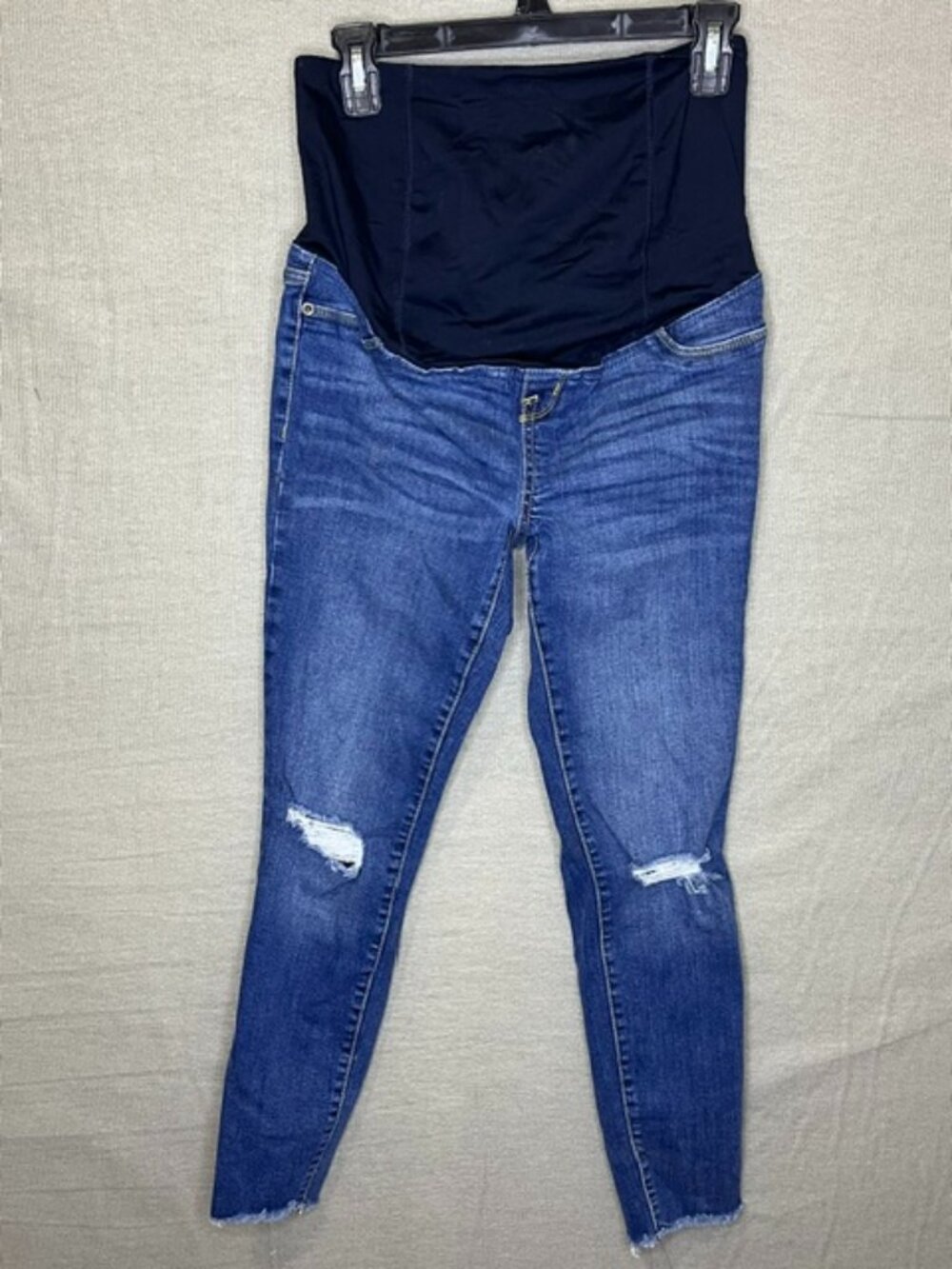 Ingrid & Isabel Maternity Distressed Jeans Sz 2